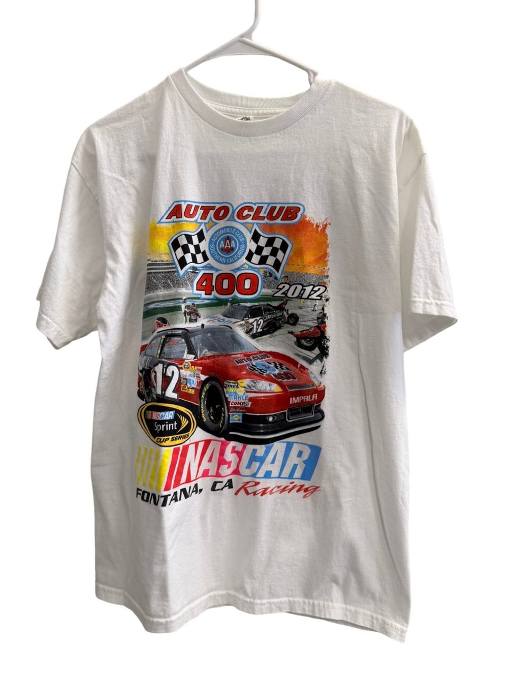 2012 NASCAR Auto Club 400 Racing Graphic T-Shirt – Size Medium